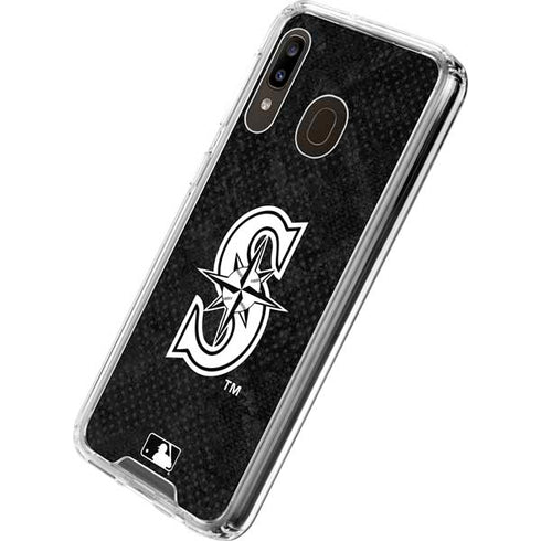 MLB Seattle Mariners Dark Wash Galaxy A30 Clear Case