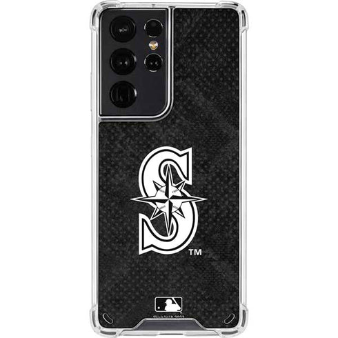 MLB Seattle Mariners Dark Wash Galaxy S21 Ultra 5G Clear Case