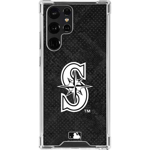 MLB Seattle Mariners Dark Wash Galaxy S22 Ultra Clear Case