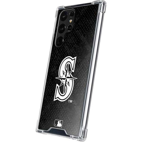 MLB Seattle Mariners Dark Wash Galaxy S22 Ultra Clear Case