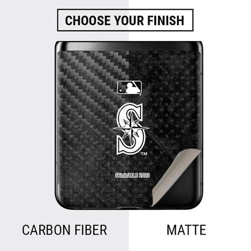 MLB Seattle Mariners Dark Wash Galaxy Z Flip Skin