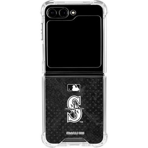 MLB Seattle Mariners Dark Wash Galaxy Z Flip5 5G Clear Case