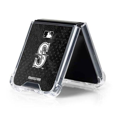 MLB Seattle Mariners Dark Wash Galaxy Z Flip5 5G Clear Case