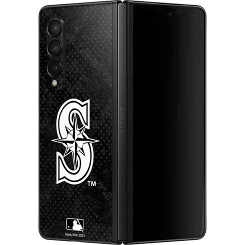 MLB Seattle Mariners Dark Wash Galaxy Z Fold3 5G Skin