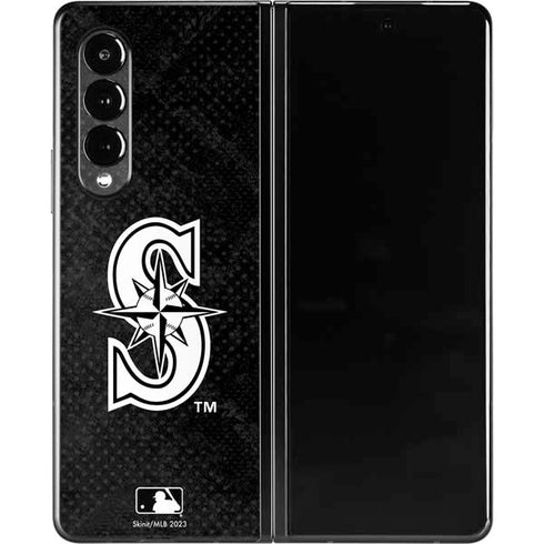 MLB Seattle Mariners Dark Wash Galaxy Z Fold3 5G Skin