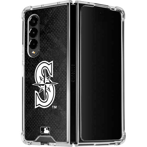 MLB Seattle Mariners Dark Wash Galaxy Z Fold4 5G Clear Case