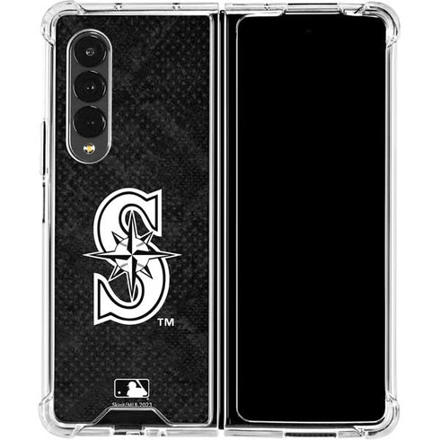 MLB Seattle Mariners Dark Wash Galaxy Z Fold4 5G Clear Case