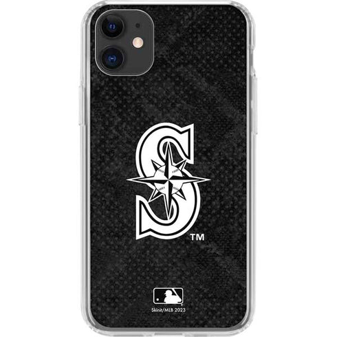 MLB Seattle Mariners Dark Wash iPhone 11 Clear Case