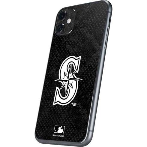 MLB Seattle Mariners Dark Wash iPhone 11 Skin