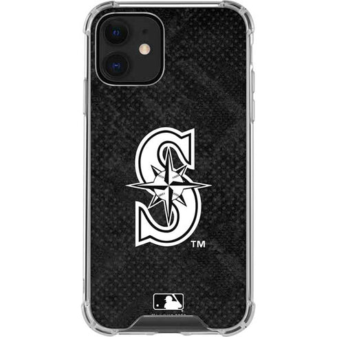 MLB Seattle Mariners Dark Wash iPhone 12 Clear Case