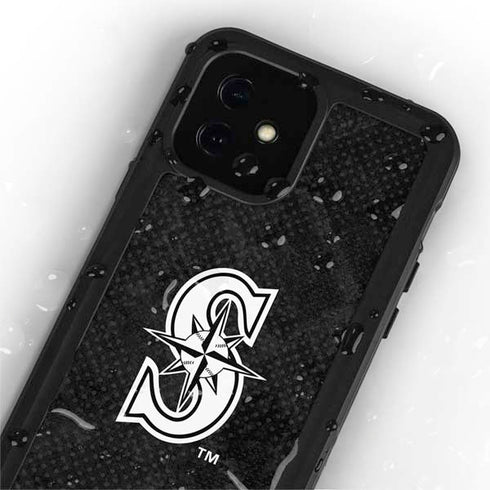 MLB Seattle Mariners Dark Wash iPhone 12 Mini Waterproof Case