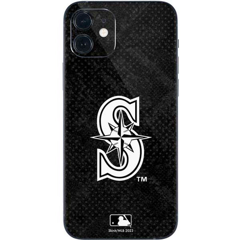 MLB Seattle Mariners Dark Wash iPhone 12 Skin