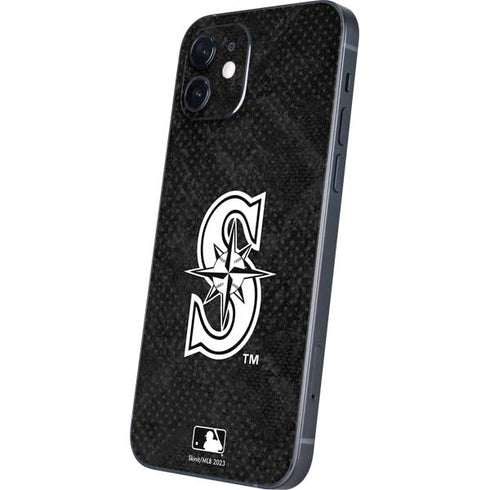 MLB Seattle Mariners Dark Wash iPhone 12 Skin