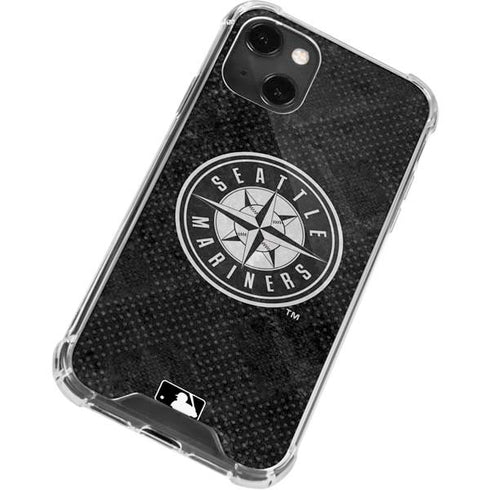 MLB Seattle Mariners Dark Wash iPhone 13 Mini Clear Case