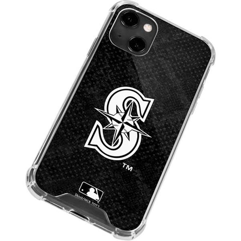 MLB Seattle Mariners Dark Wash iPhone 14 Clear Case