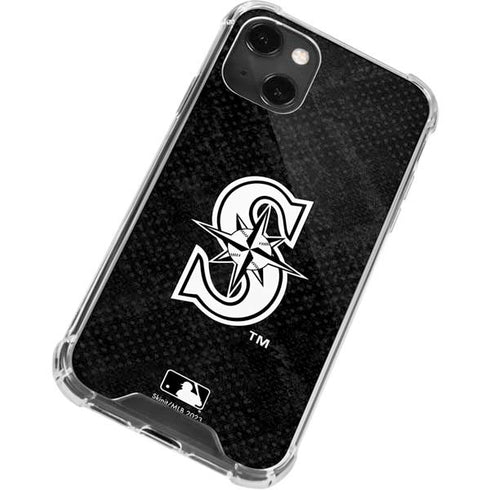 MLB Seattle Mariners Dark Wash iPhone 14 Plus Clear Case