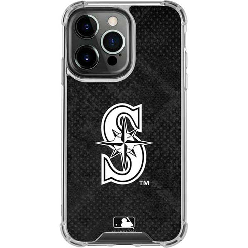 MLB Seattle Mariners Dark Wash iPhone 14 Pro Clear Case