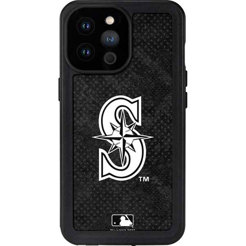 MLB Seattle Mariners Dark Wash iPhone 14 Pro Max Waterproof Case