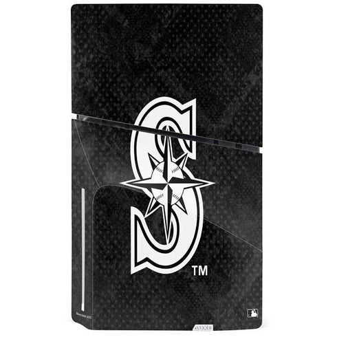 MLB Seattle Mariners Dark Wash PS5 Slim Disk Bundle Skin