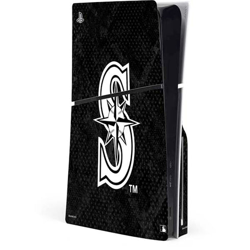 MLB Seattle Mariners Dark Wash PS5 Slim Disk Console Skin