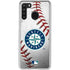 MLB Seattle Mariners Game Ball Galaxy A21 Clear Case