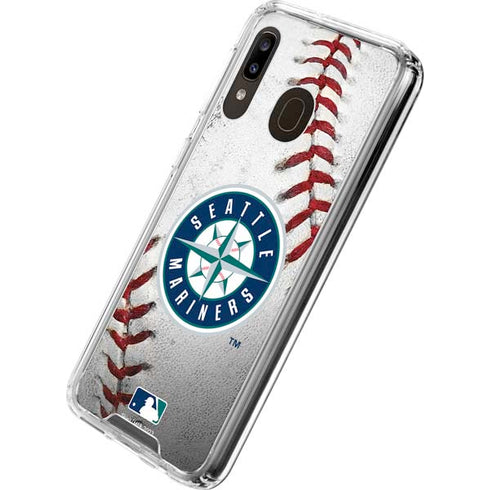 MLB Seattle Mariners Game Ball Galaxy A30 Clear Case