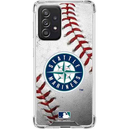 MLB Seattle Mariners Game Ball Galaxy A52 5G Clear Case