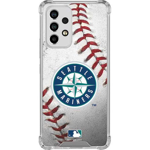 MLB Seattle Mariners Game Ball Galaxy A53 5G Clear Case