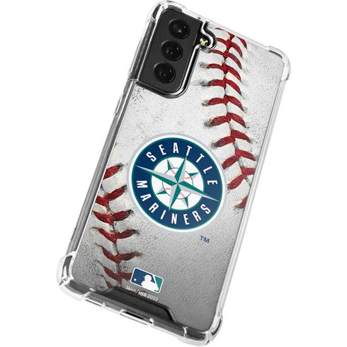 MLB Seattle Mariners Game Ball Galaxy S21 FE Clear Case