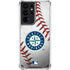 MLB Seattle Mariners Game Ball Galaxy S21 Ultra 5G Clear Case