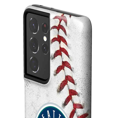 MLB Seattle Mariners Game Ball Galaxy S21 Ultra 5G Pro Case