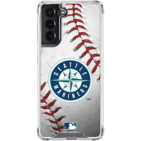 MLB Seattle Mariners Game Ball Galaxy S22 Clear Case
