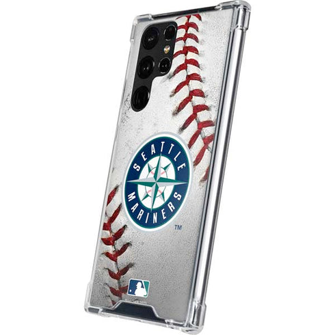 MLB Seattle Mariners Game Ball Galaxy S22 Ultra Clear Case