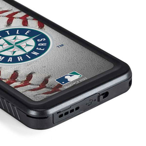 MLB Seattle Mariners Game Ball Galaxy S23 Plus Waterproof Case