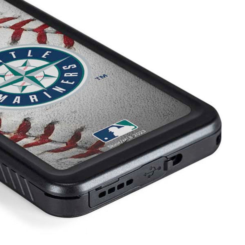 MLB Seattle Mariners Game Ball Galaxy S23 Waterproof Case