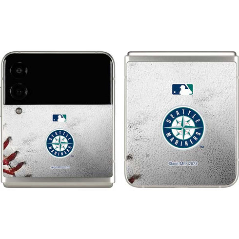 MLB Seattle Mariners Game Ball Galaxy Z Flip3 5G Skin