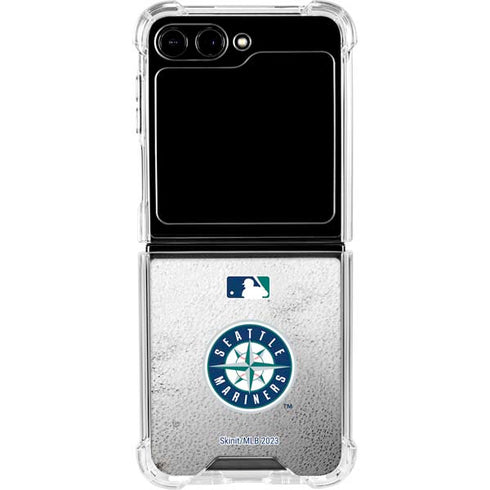 MLB Seattle Mariners Game Ball Galaxy Z Flip5 5G Clear Case