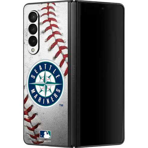 MLB Seattle Mariners Game Ball Galaxy Z Fold3 5G Skin
