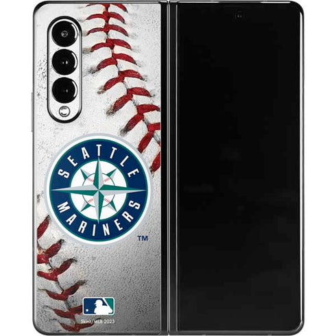 MLB Seattle Mariners Game Ball Galaxy Z Fold3 5G Skin