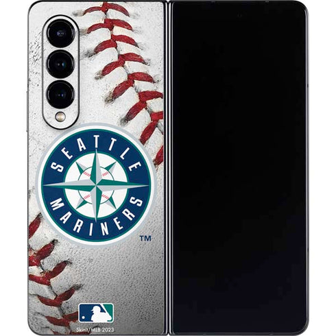 MLB Seattle Mariners Game Ball Galaxy Z Fold4 5G Skin