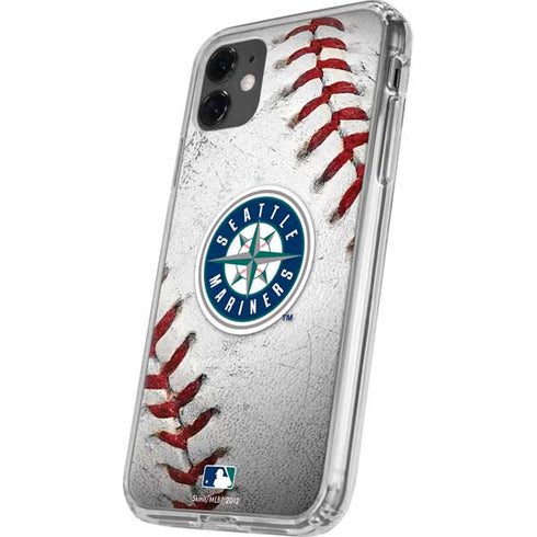 MLB Seattle Mariners Game Ball iPhone 11 Clear Case