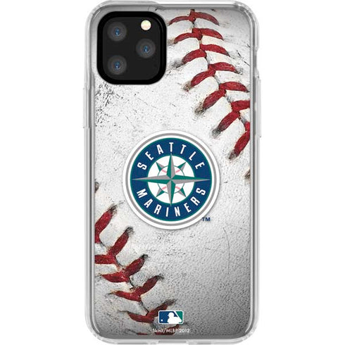 MLB Seattle Mariners Game Ball iPhone 11 Pro Clear Case