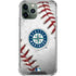 MLB Seattle Mariners Game Ball iPhone 11 Pro Max Clear Case