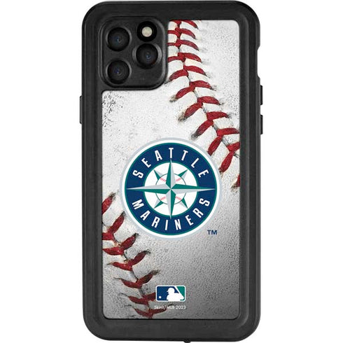 MLB Seattle Mariners Game Ball iPhone 11 Pro Waterproof Case