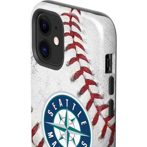 MLB Seattle Mariners Game Ball iPhone 12 Mini Impact Case