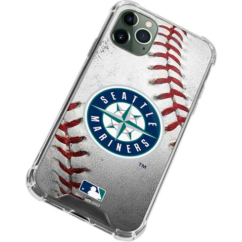 MLB Seattle Mariners Game Ball iPhone 12 Pro Clear Case