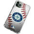 MLB Seattle Mariners Game Ball iPhone 12 Pro Clear Case