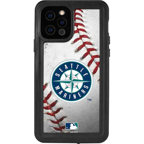 MLB Seattle Mariners Game Ball iPhone 12 Pro Waterproof Case