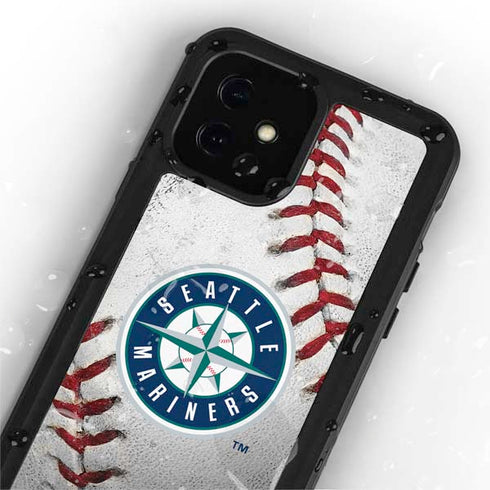 MLB Seattle Mariners Game Ball iPhone 12 Waterproof Case
