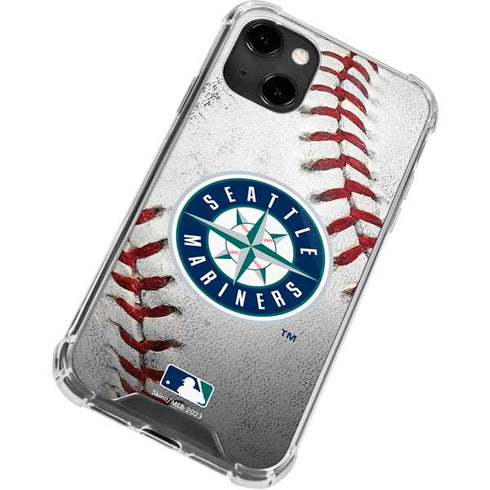 MLB Seattle Mariners Game Ball iPhone 13 Clear Case
